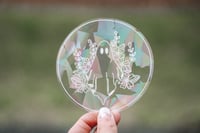 Image 1 of Floral Spooky Ghost Suncatcher