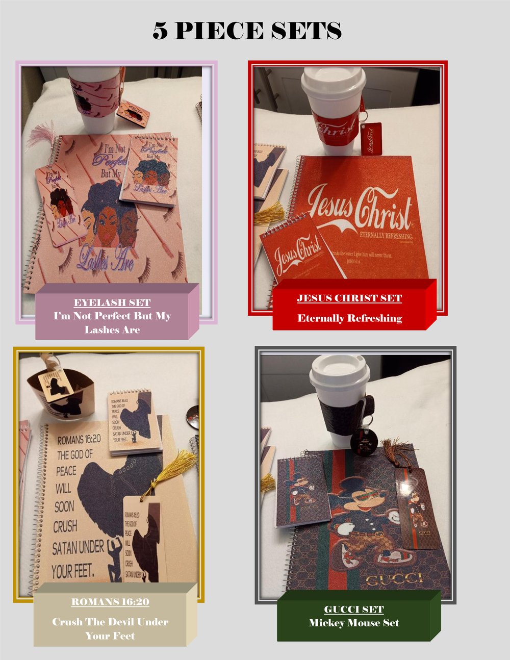 Image of UNIQUE 5 PIECE SETS!