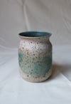 Aqua Speckled Vase