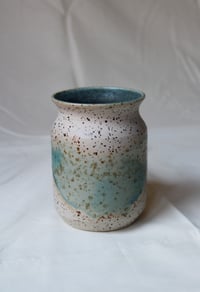 Image 1 of Aqua Speckled Vase