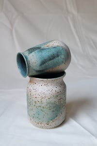 Image 3 of Aqua Speckled Vase
