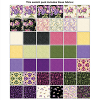 Image 2 of IRRESISTIBLE IRIS 2.5" Pinwheel by Ann Lauer of Grizzly Gulch for Benartex