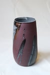 Abstract Maroon Vase