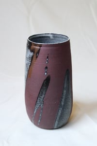 Image 1 of Abstract Maroon Vase
