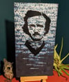 Edgar Allan Poe original painting - graffiti blue