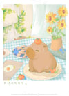 Capybara Cafe Print