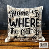 Home Is Where The Cat Is 20cm Plush Cushion