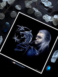 Image 5 of 2019 The Witcher Geralt of Rivia Fine Art Print