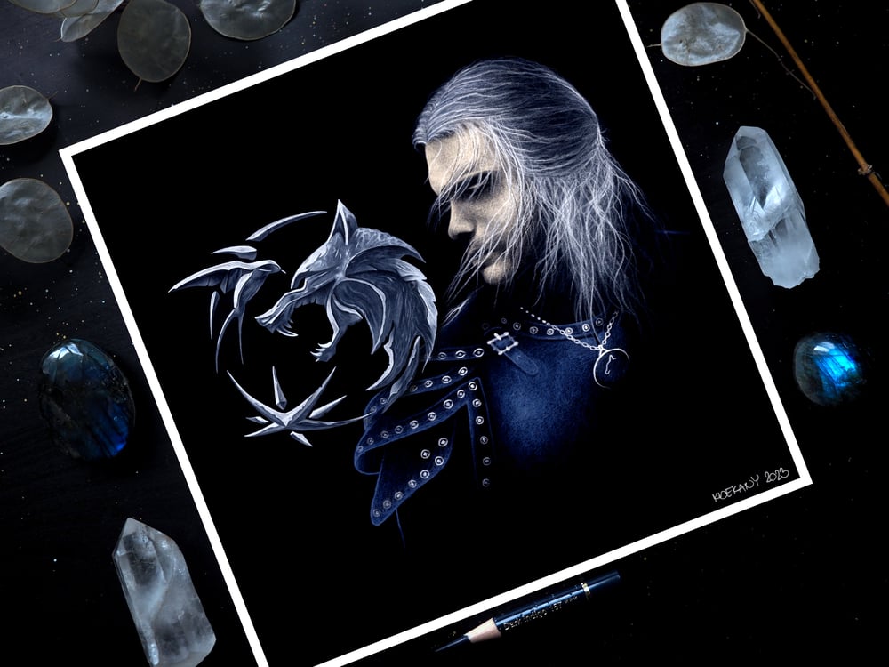 Image of 2019 The Witcher Geralt of Rivia Fine Art Print