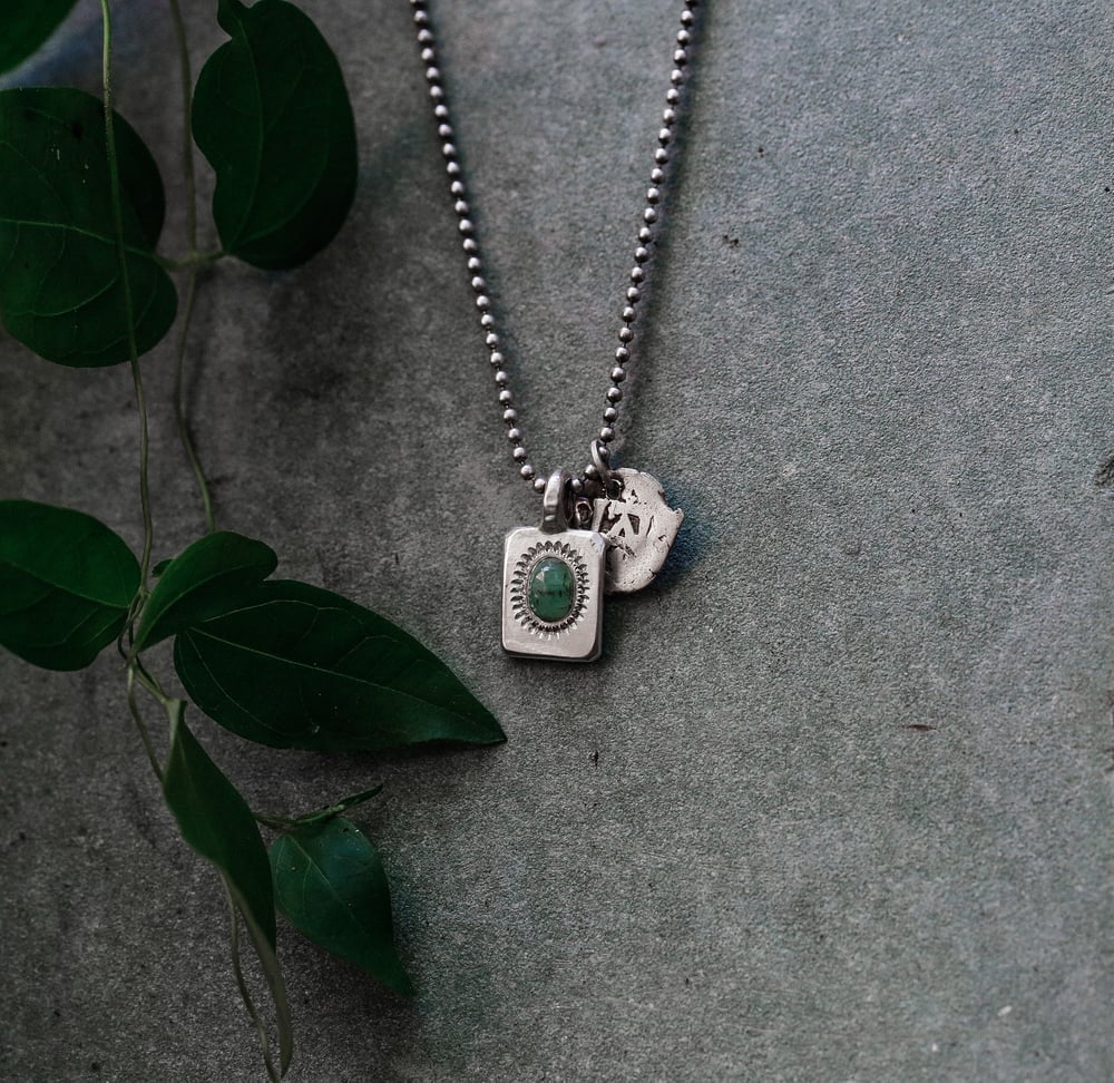 Image of Emerald Tablet Necklace 