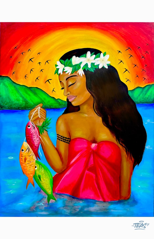 Image of PREORDER “KANAKA MAOLI”🐠🌈 Poster