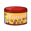 Florecita Cookie Tin Sticker