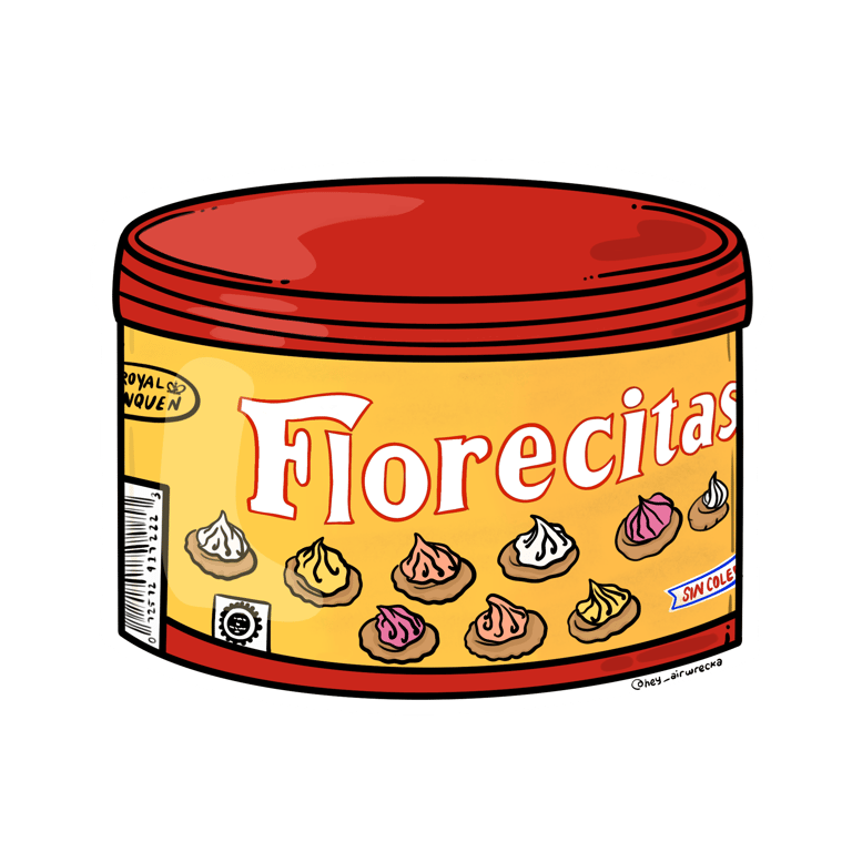 Florecita Cookie Tin Sticker