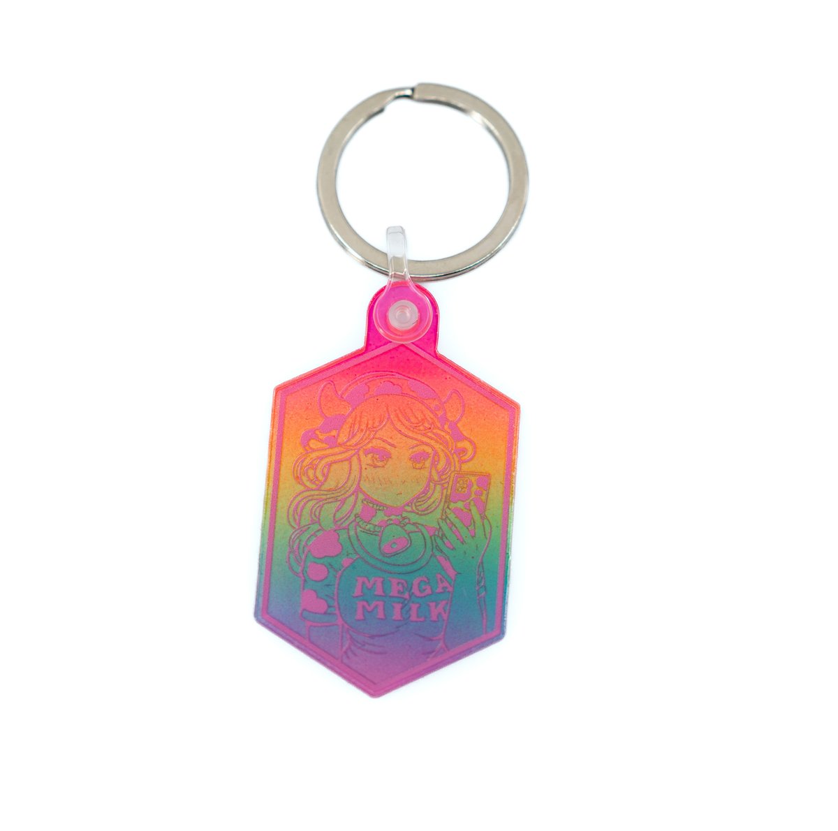 Image of Mega Milk Keychain - hand embellished