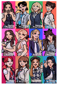 Image 3 of LOONA Assorted Vinyl Stickers