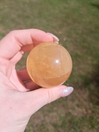 Image 1 of Honey Calcite Sphere #1