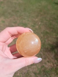 Image 2 of Honey Calcite Sphere #1