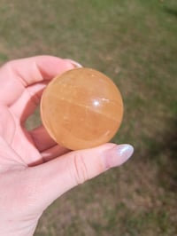 Image 3 of Honey Calcite Sphere #1