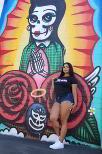 Image 4 of Rose  Black  Girl Tee