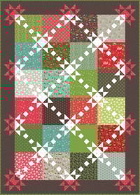 Image 1 of Sashiko Stars Kit in Winter Wonder