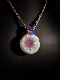 Image 1 of Flower of life flower pendant. 