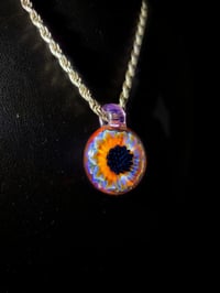 Image 3 of Psychedelic flower pendant 