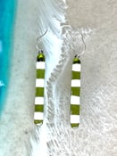 Image of Green and White Dangles