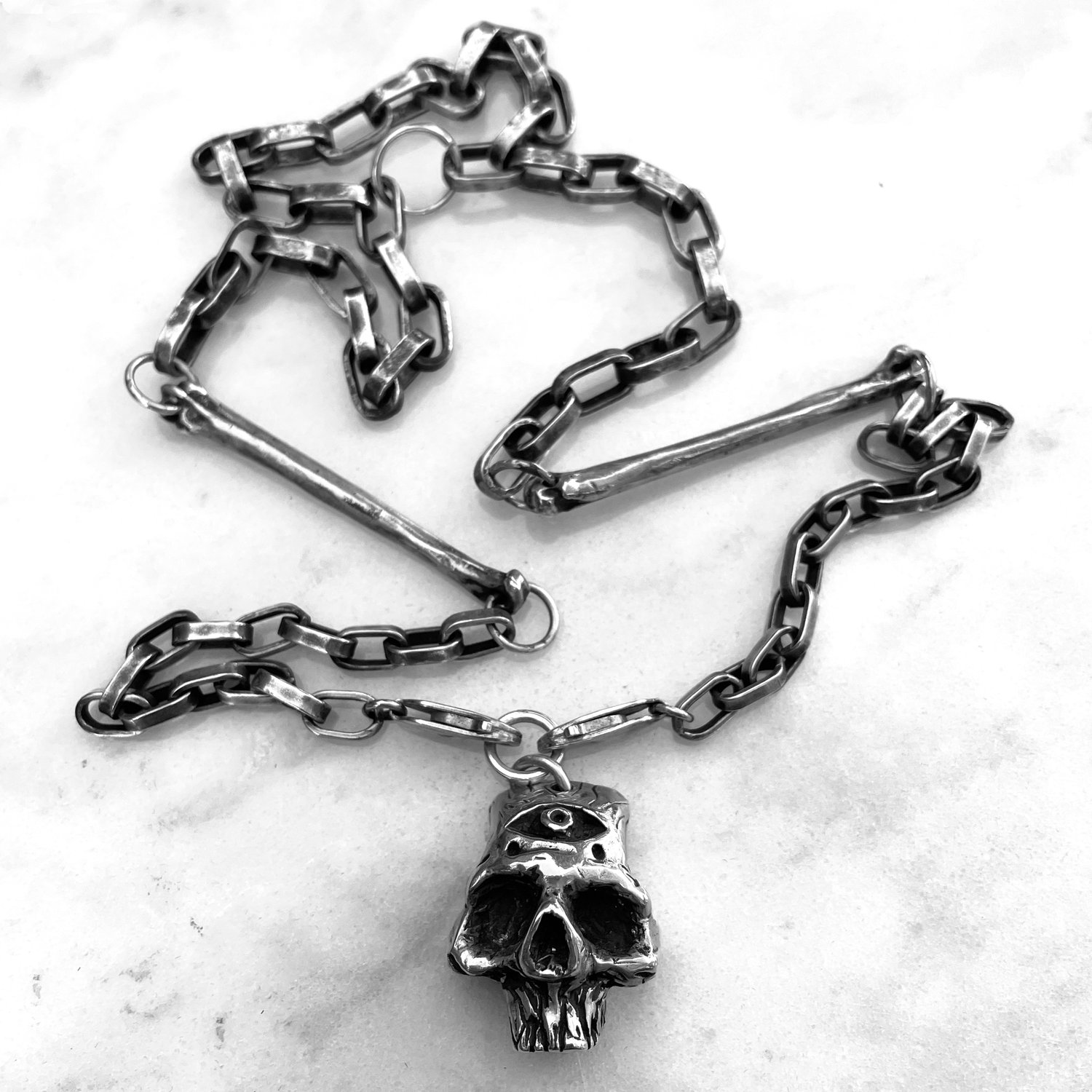 Image of Psychic Skull Necklace