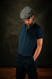 Image 3 of Crompton Zip Gilet - Navy twill £245.00