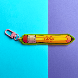 Image of Cat Pencil Phone/Key Charms | Acrylic Charms