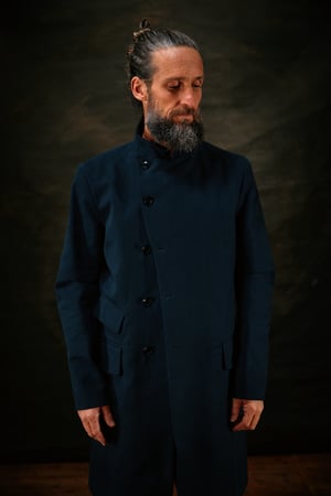 Image of East End Coat  - Navy twill 