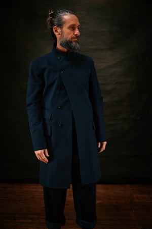 Image of East End Coat  - Navy twill 