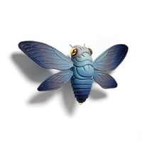 Image 2 of Cicada (teal/openwings) by Calvin Ma X Erika Sanada