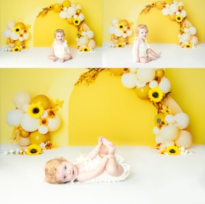 Image of SUNNY SUNSHINE & SUNFLOWERS CAKE SMASH MINI