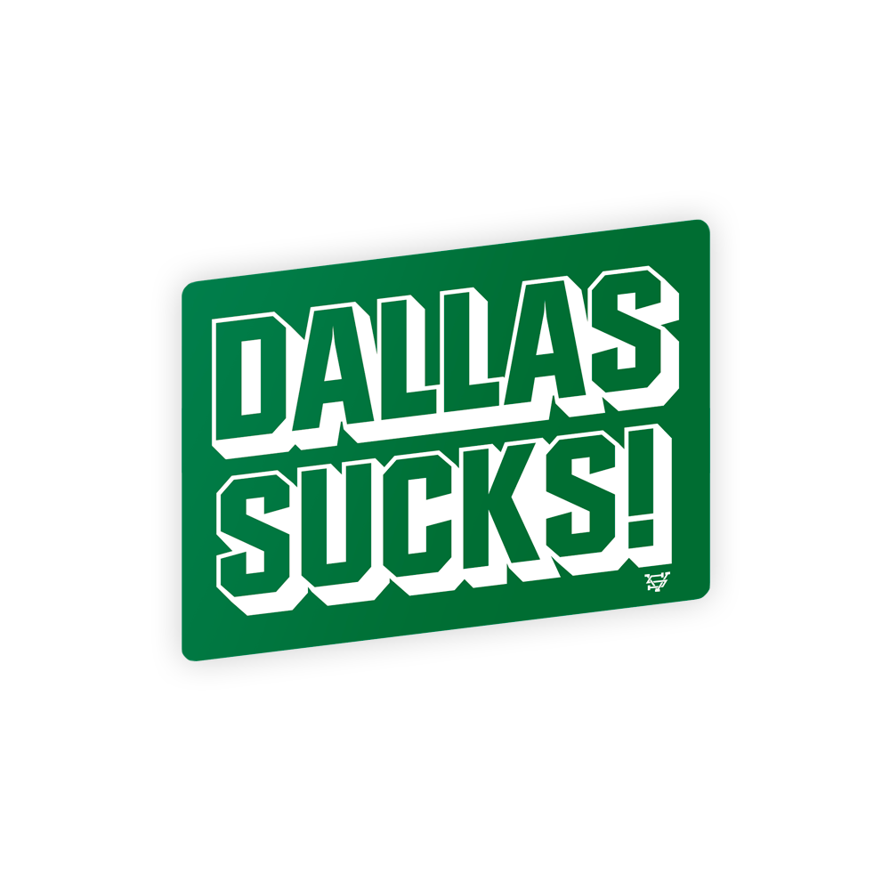 Image of Dallas Sucks Sticker