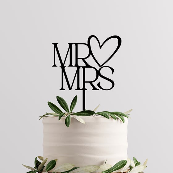 Image of Single layer cake topper 