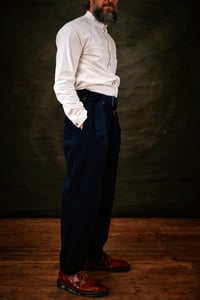 Image 2 of Orbal Trouser - Navy corduroy £275.00 only 32" Available