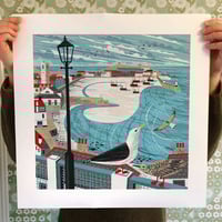 Image 2 of St Ives Harbour Gulls Large Print