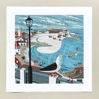 Image 1 of St Ives Harbour Gulls Large Print
