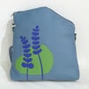 Gosia Weber- Leather Triangular bag / Backpack- Blue
