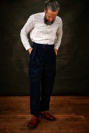 Image of Orbal Trouser - Navy corduroy 