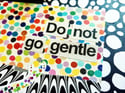 Handmade Collage: Do Not Go Gentle