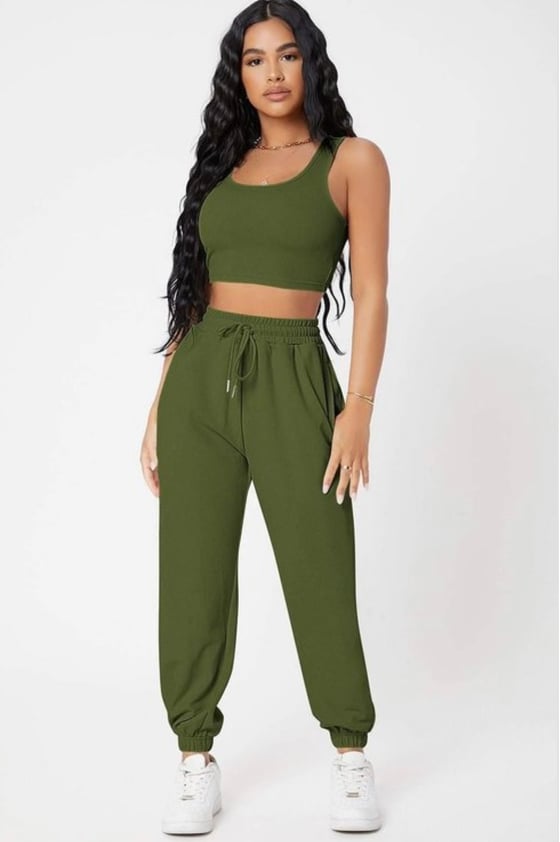 Image of Autumn Jogger Set (green) 