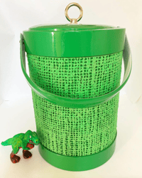 Image 1 of 1970's Green Ice Bucket