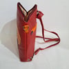 Gosia Weber- Leather Triangular bag / Backpack - Red