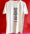 BLACK typo BNA-BBO.T-shirt