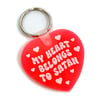 My Heart Belongs To Satan Heart Keychain
