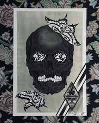 Skull and Butterfly print