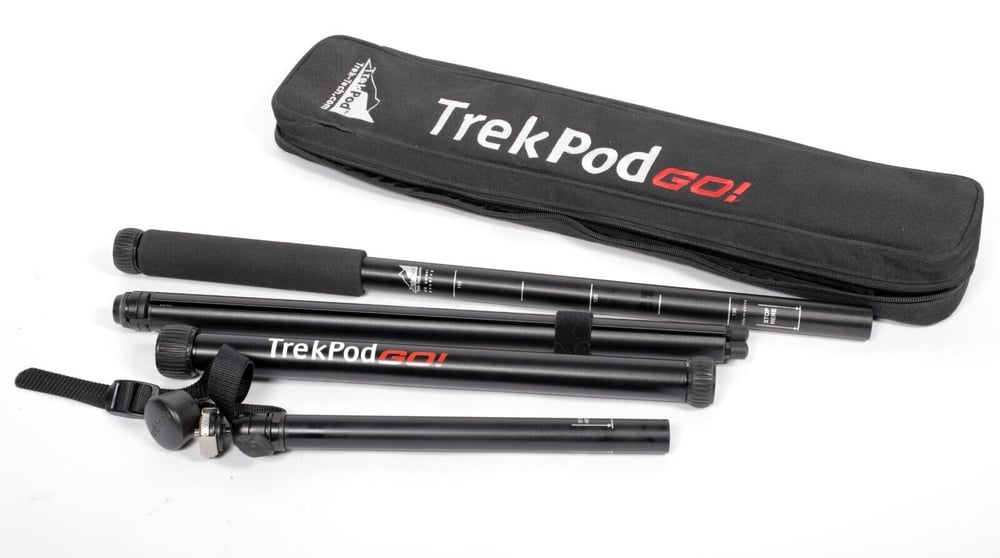Image of Trek Tech Trek Pod Go! monopod walking stick with ball head and legs