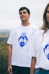 T-shirt Blanc / Bleu